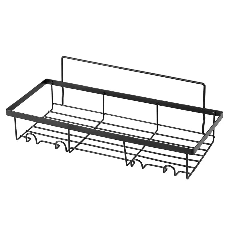 Stanzfreier Badezimmer Organizer Halter für Regale – Platzsparend & Modern 0