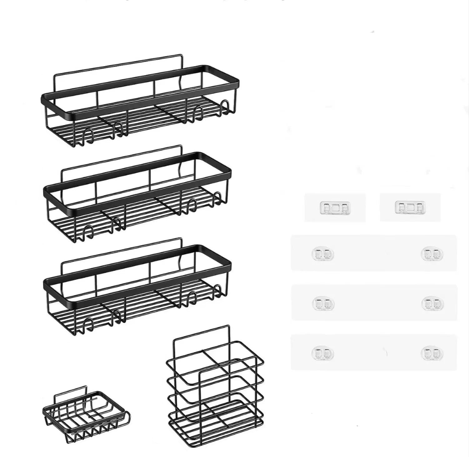 Stanzfreier Badezimmer Organizer Halter für Regale – Platzsparend & Modern 3