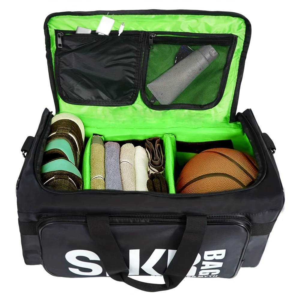 Strapazierfähige Sporttasche aus Nylon mit verstellbaren Trennwänden für optimale Organisation 2