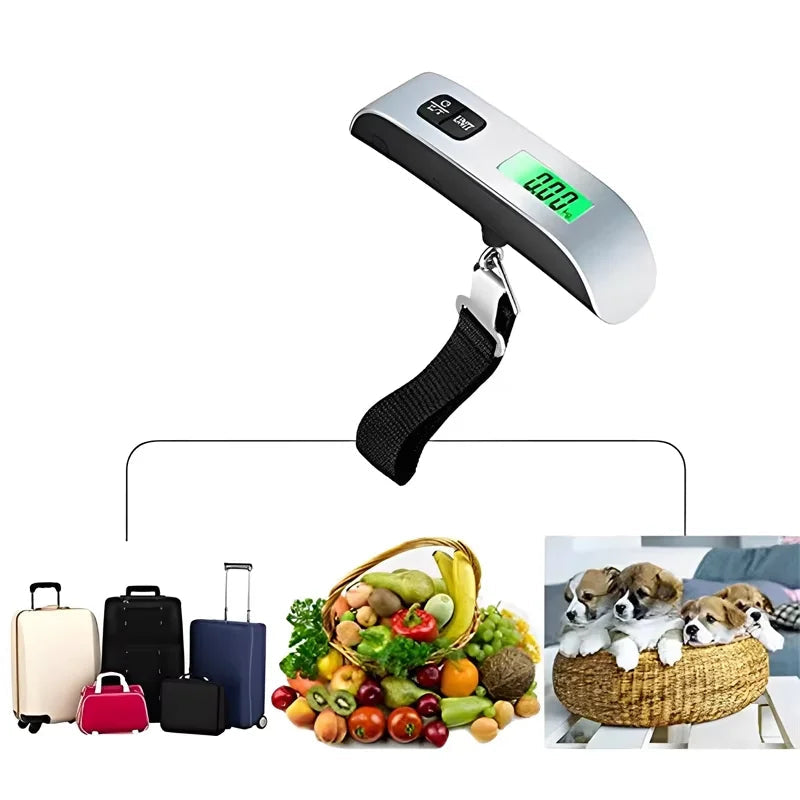 Tragbare Digitale Hängeskala Für Gepäck Bis 50 Kg Mit LCD-Display 2