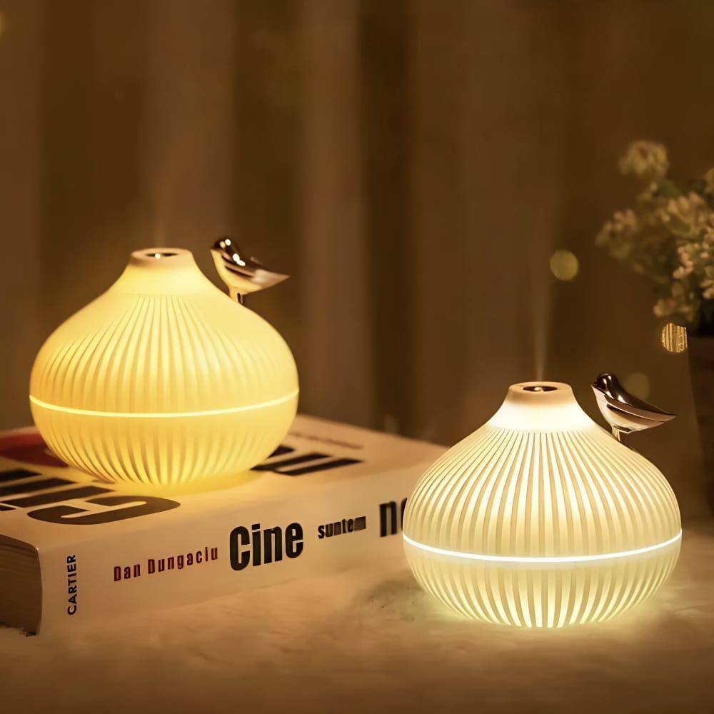 Tragbarer Luftbefeuchter im Zwiebel-Design mit LED für Schlafzimmer und Büro 3