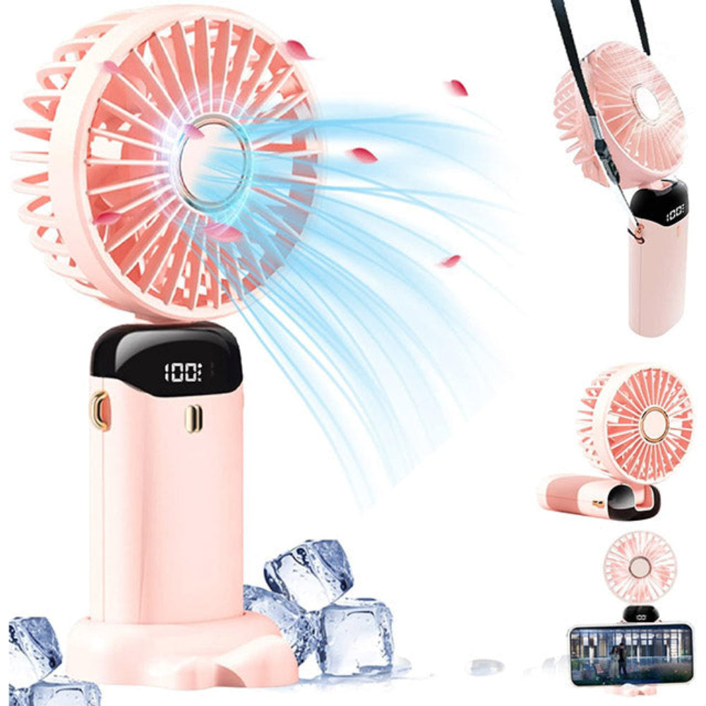 Tragbarer Mini Ventilator USB mit 3000 mAh Akku – Kleiner Handventilator für Unterwegs 7