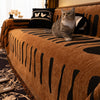 TribalGeometric - Chenille Sofaabdeckung mit Tribal Design und Pflegeleichtigkeit 4