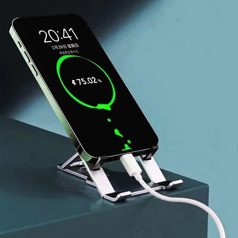 Verstellbarer Aluminium Telefonständer mit Anti-Rutsch und Kühlfunktion für Smartphones und Tablets 3