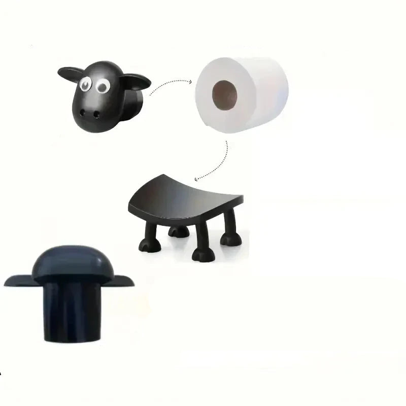 Viki – Badezimmerliebhaber Toilettenpapierhalter – Freistehend Ohne Bohren Für Charmante Akzente 7