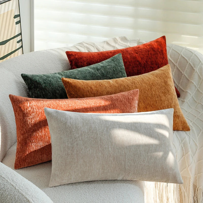 Weicher Chenille Kissenbezug 100% Polyester für Sofakissen und Betten 2