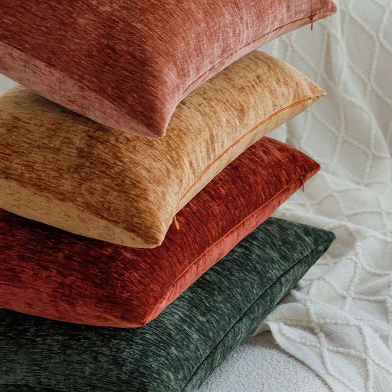 Weicher Chenille Kissenbezug 100% Polyester für Sofakissen und Betten 3
