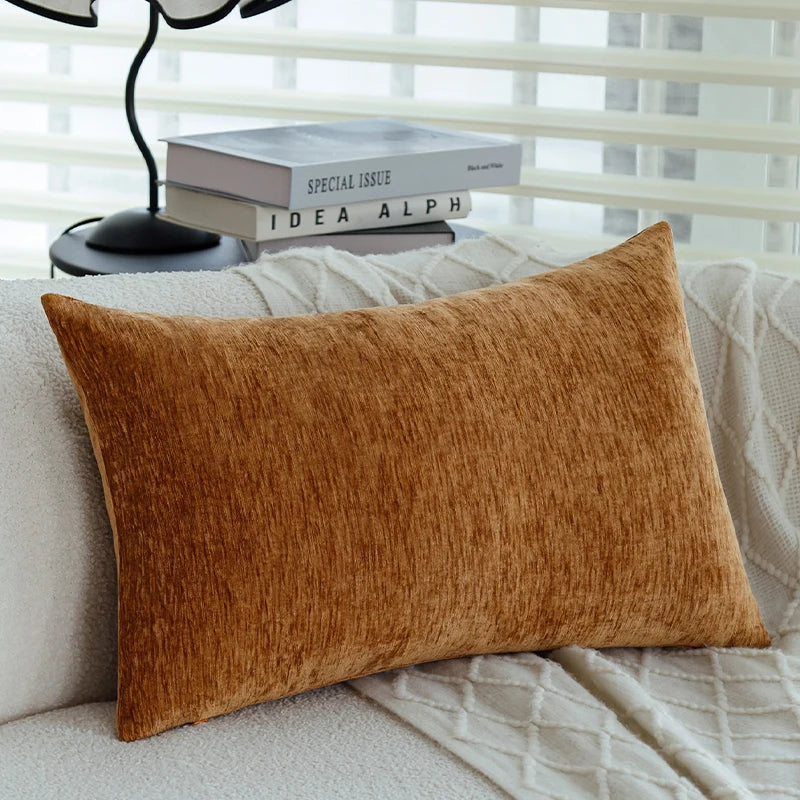 Weicher Chenille Kissenbezug 100% Polyester für Sofakissen und Betten 5
