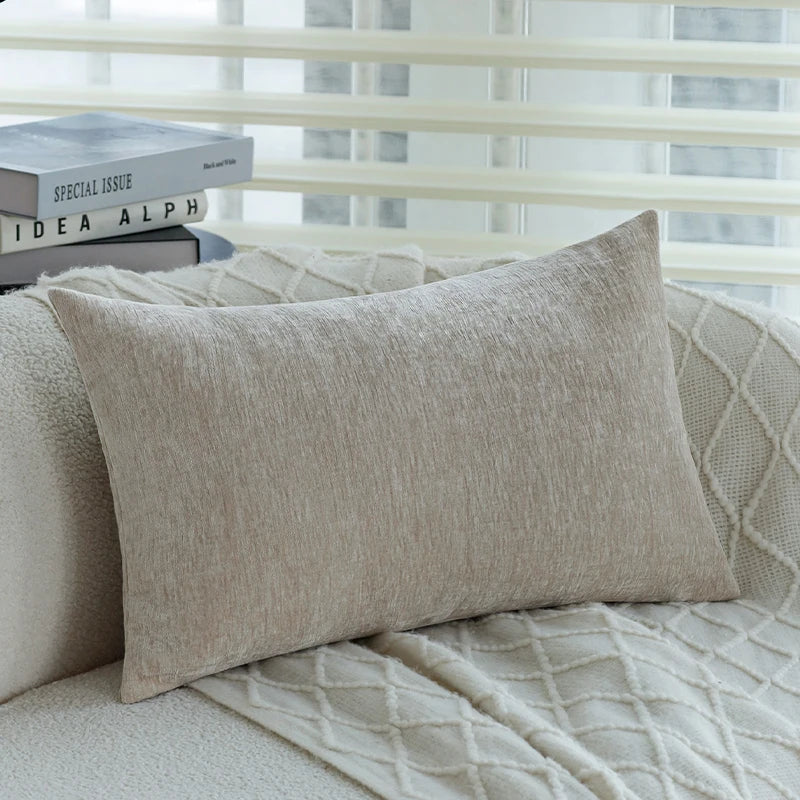 Weicher Chenille Kissenbezug 100% Polyester für Sofakissen und Betten 6
