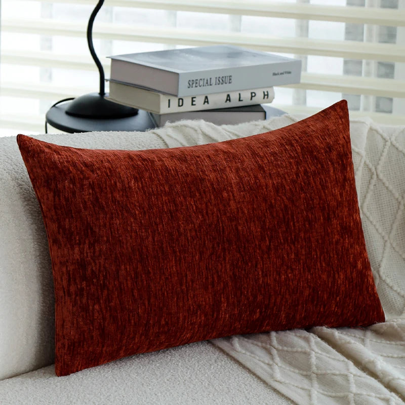 Weicher Chenille Kissenbezug 100% Polyester für Sofakissen und Betten 7