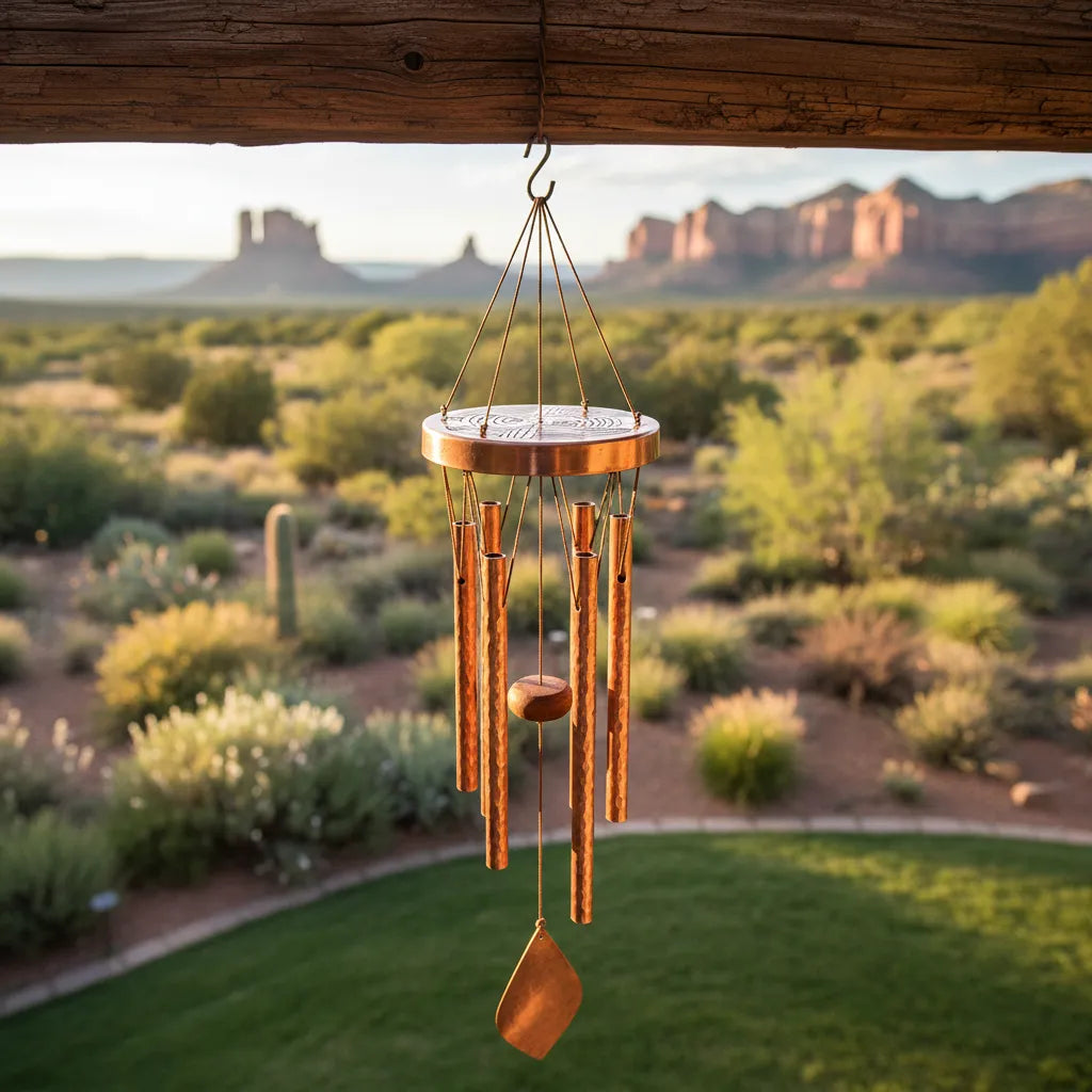 Rana – Gartenliebhaber Windspiel elegantes Metalldesign beruhigende Klänge