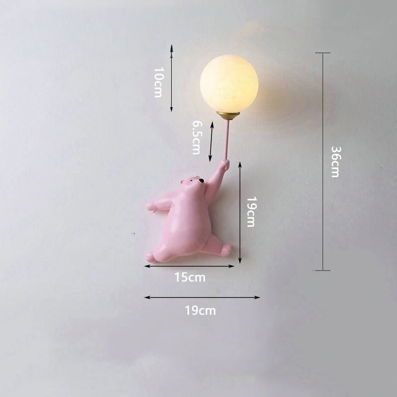 BearGlow - Creatieve Wandlamp voor Kinderkamer