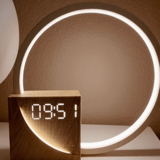 Aetheris - Digitaler Lichtwecker mit Sonnenaufgangssimulation und Ladefunktion für Sanftes Aufwachen - Givera DE