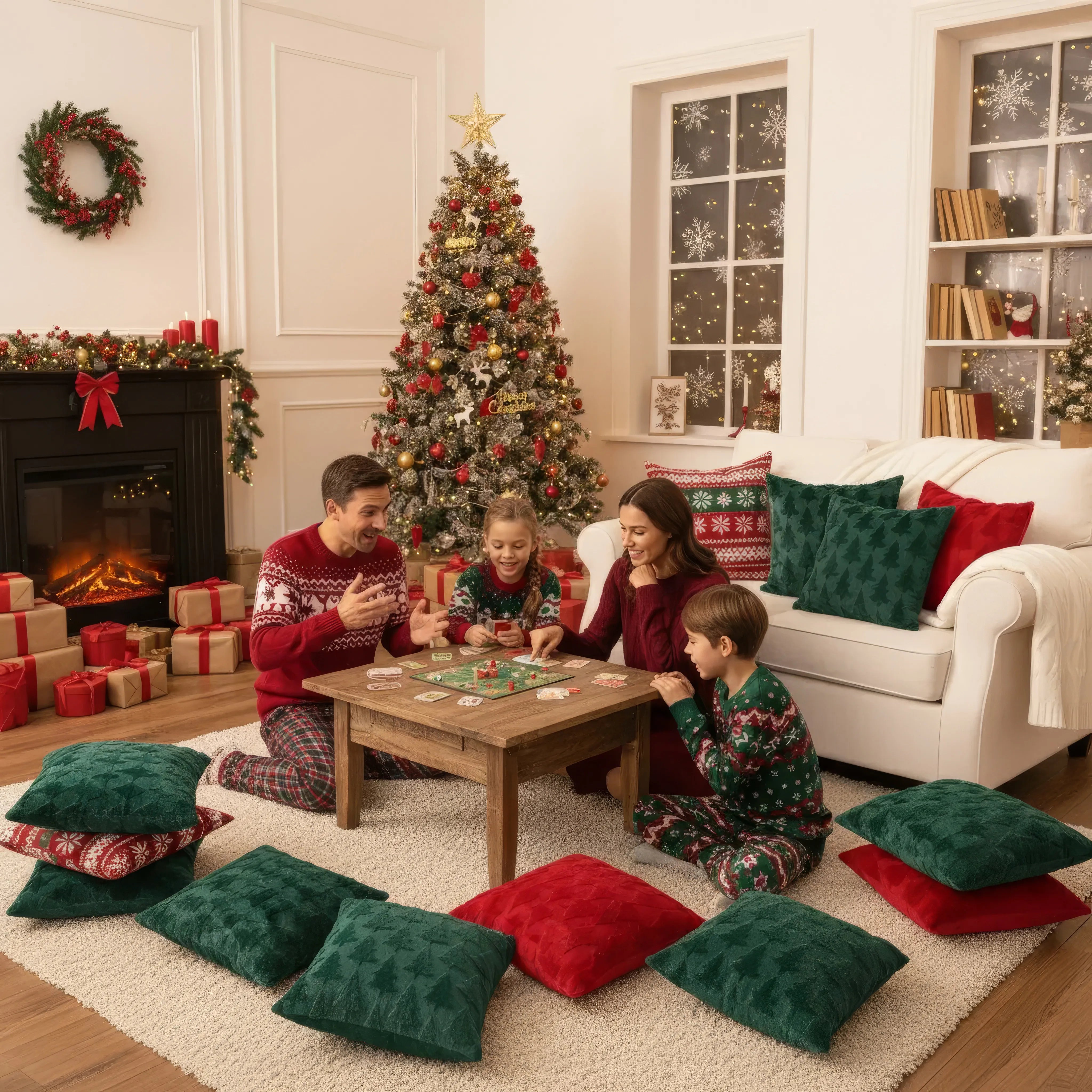 Wunderkissen – Weihnachtsdeko Kissen weicher Plüsch