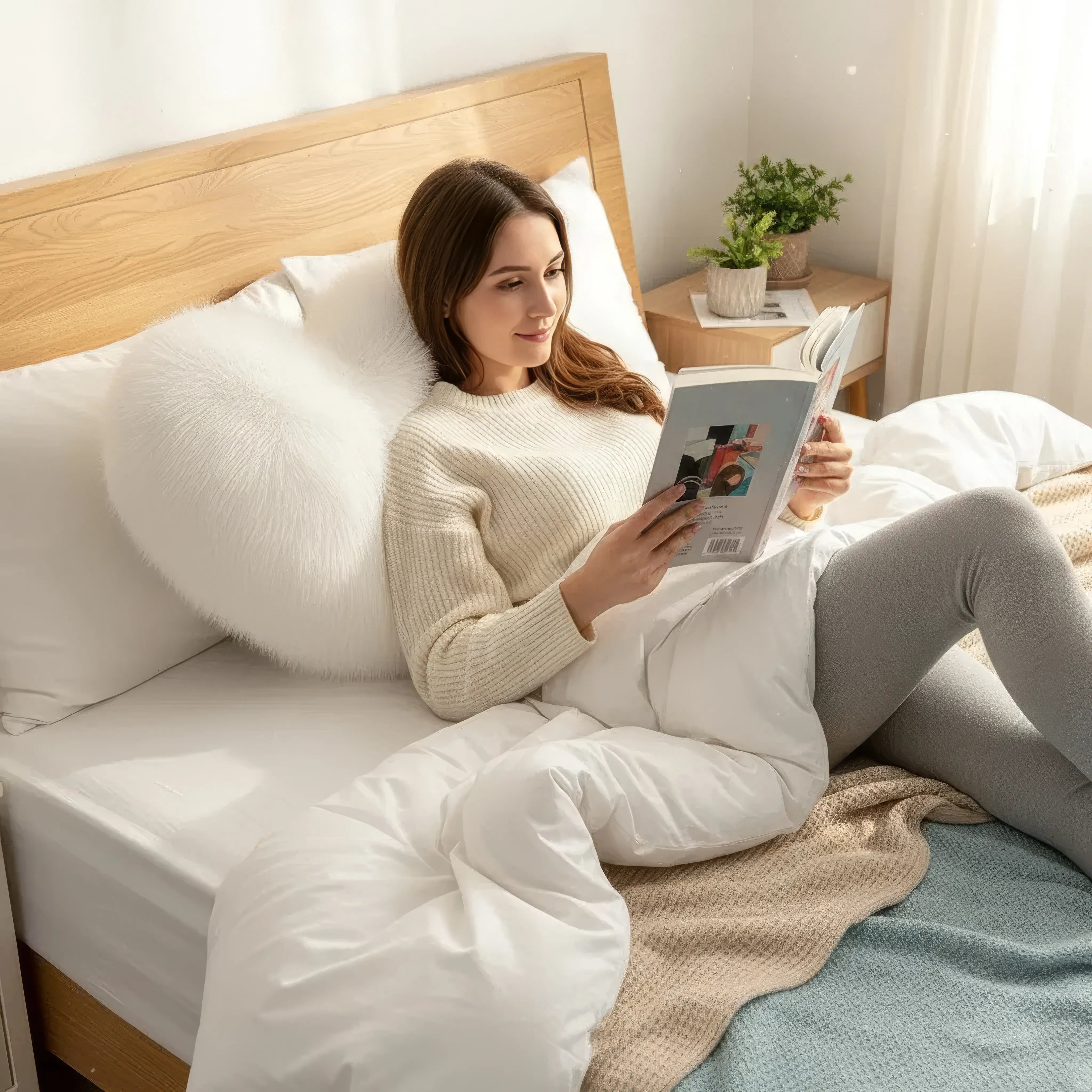 Divina Hart Kissen - Weiches Plüschkissen für gemütliche Momente