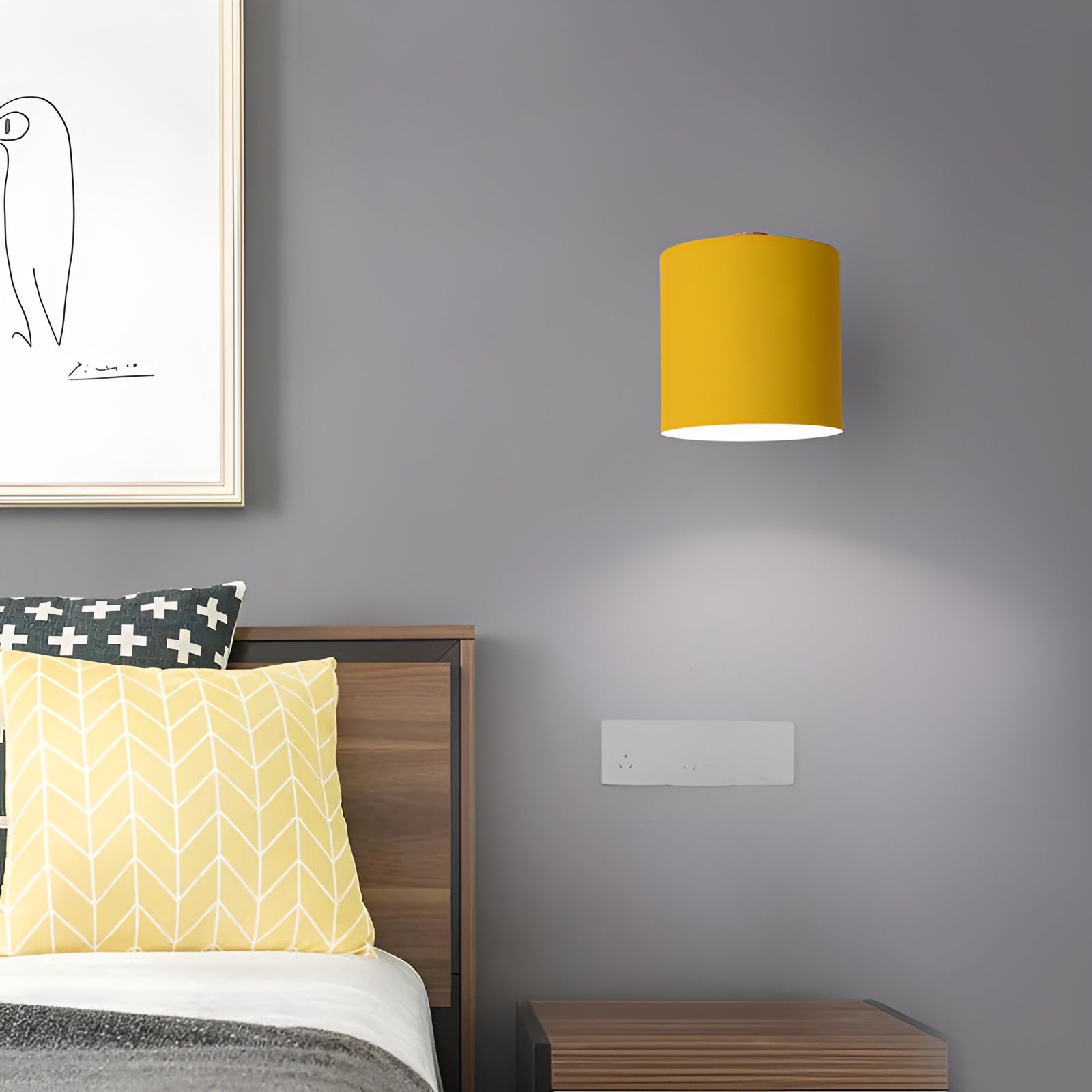 AmbientePlus - Moderne Wandleuchte Pastell mit Verstellbarem Lampenkopf - Givera DE