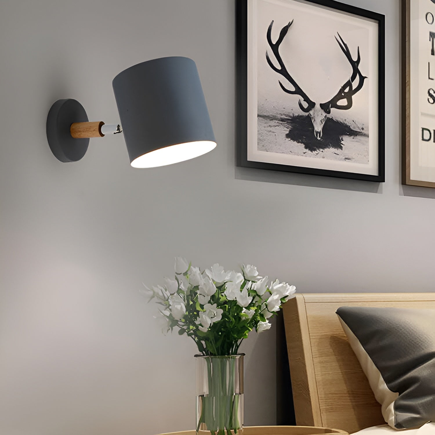 AmbientePlus - Moderne Wandleuchte Pastell mit Verstellbarem Lampenkopf - Givera DE