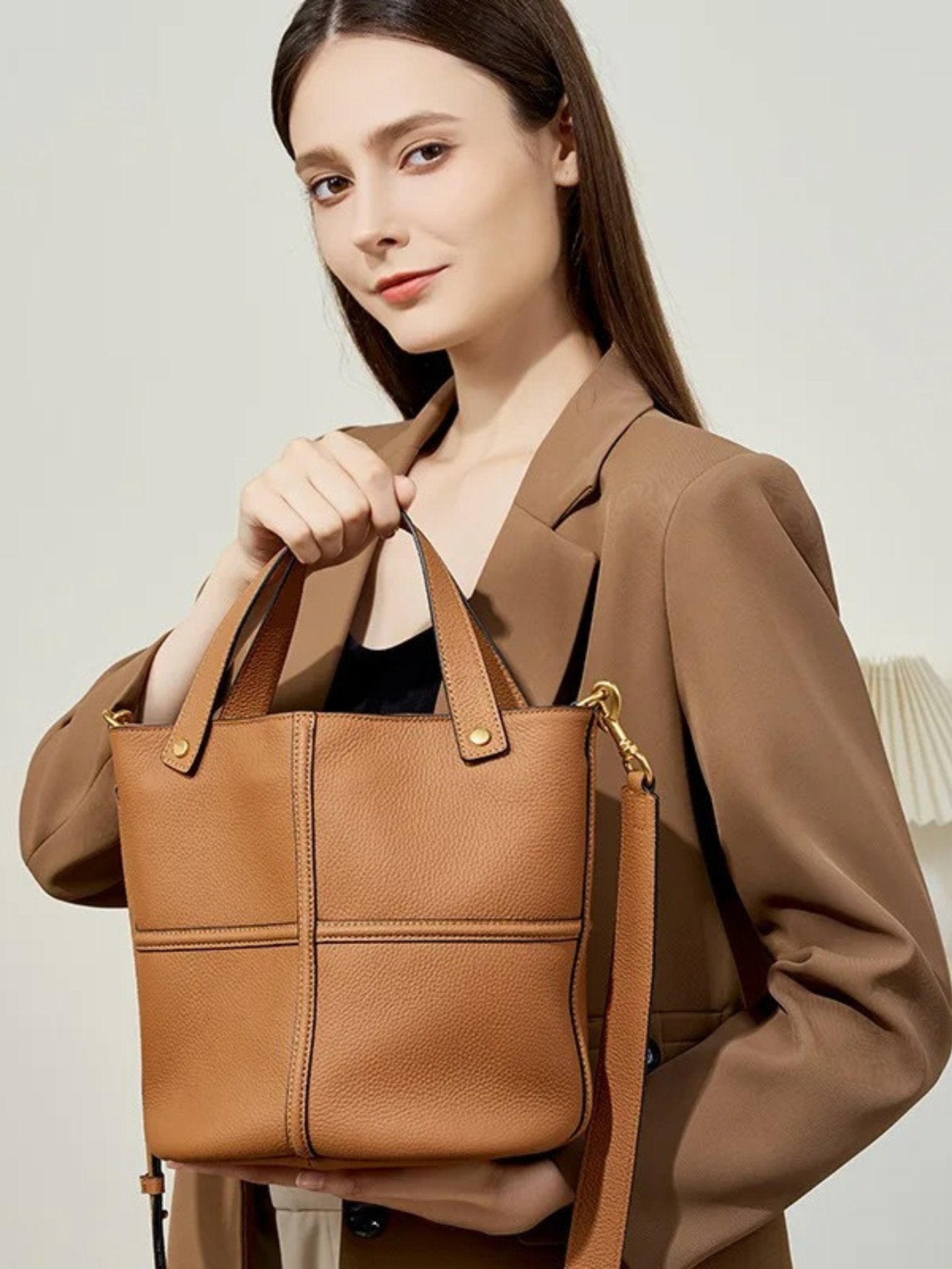Aveline - Luxuriöse Schultertasche aus Echtleder - Givera DE