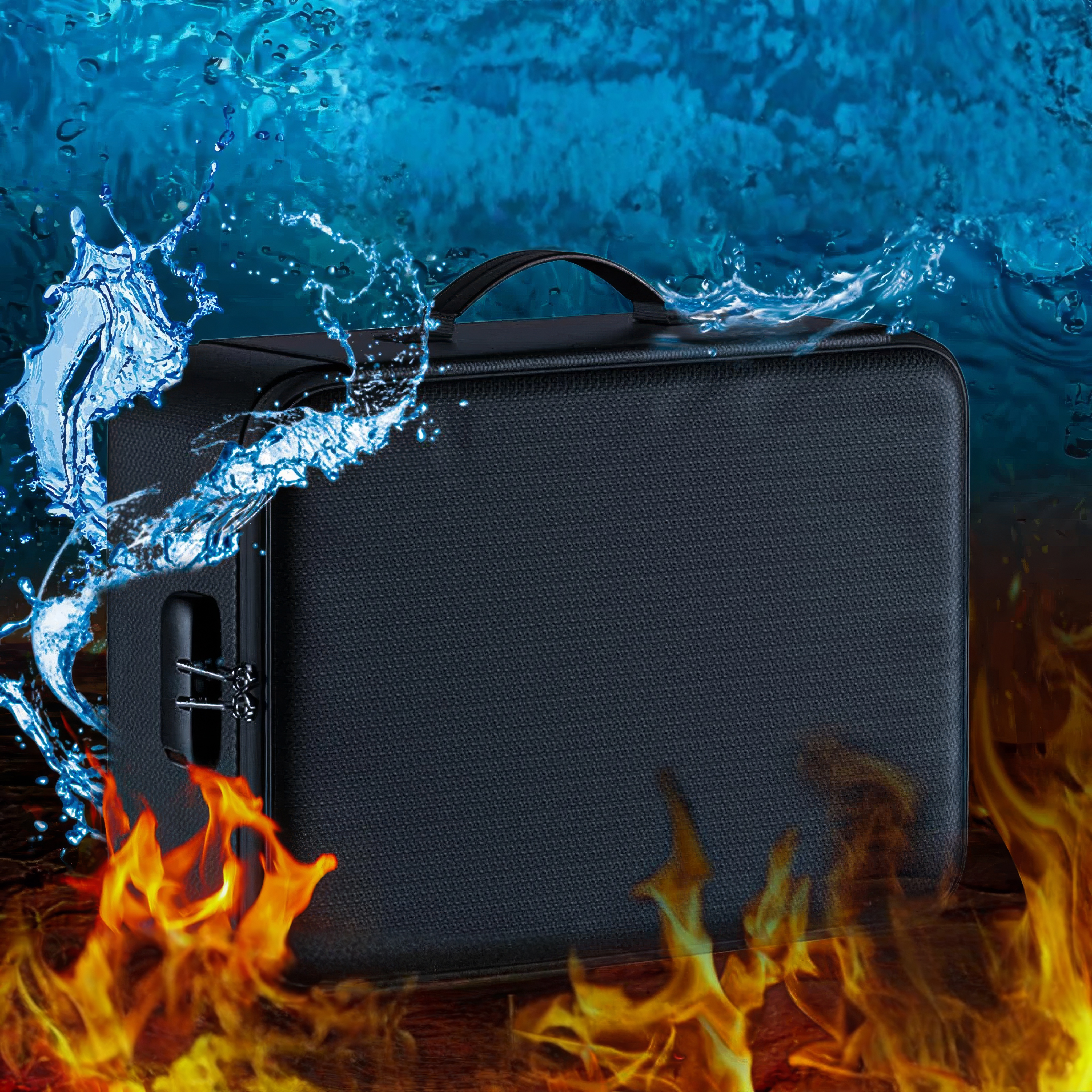 Firesafe – Vielseitige Dokumententasche A4 Feuer- und Wasserschutz