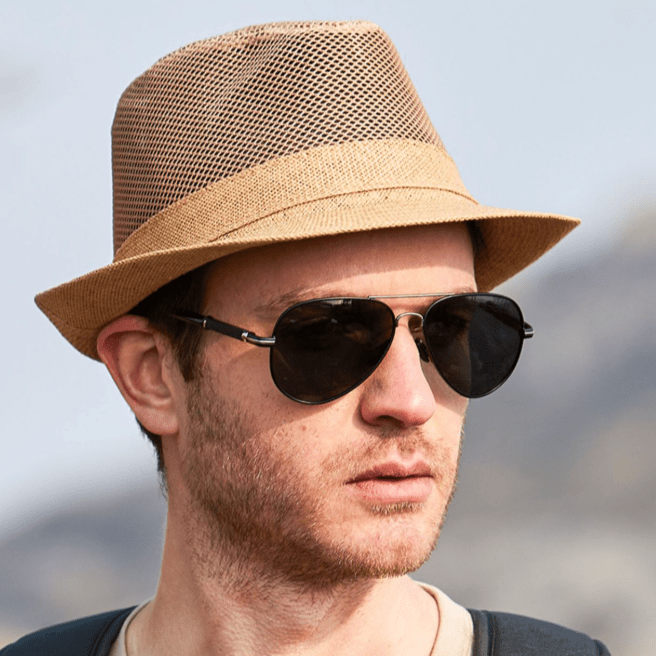 Bert Eleganter Trachtenhut Mesh Sommer - Vintage - Stil Atmungsaktiv - Givera DE