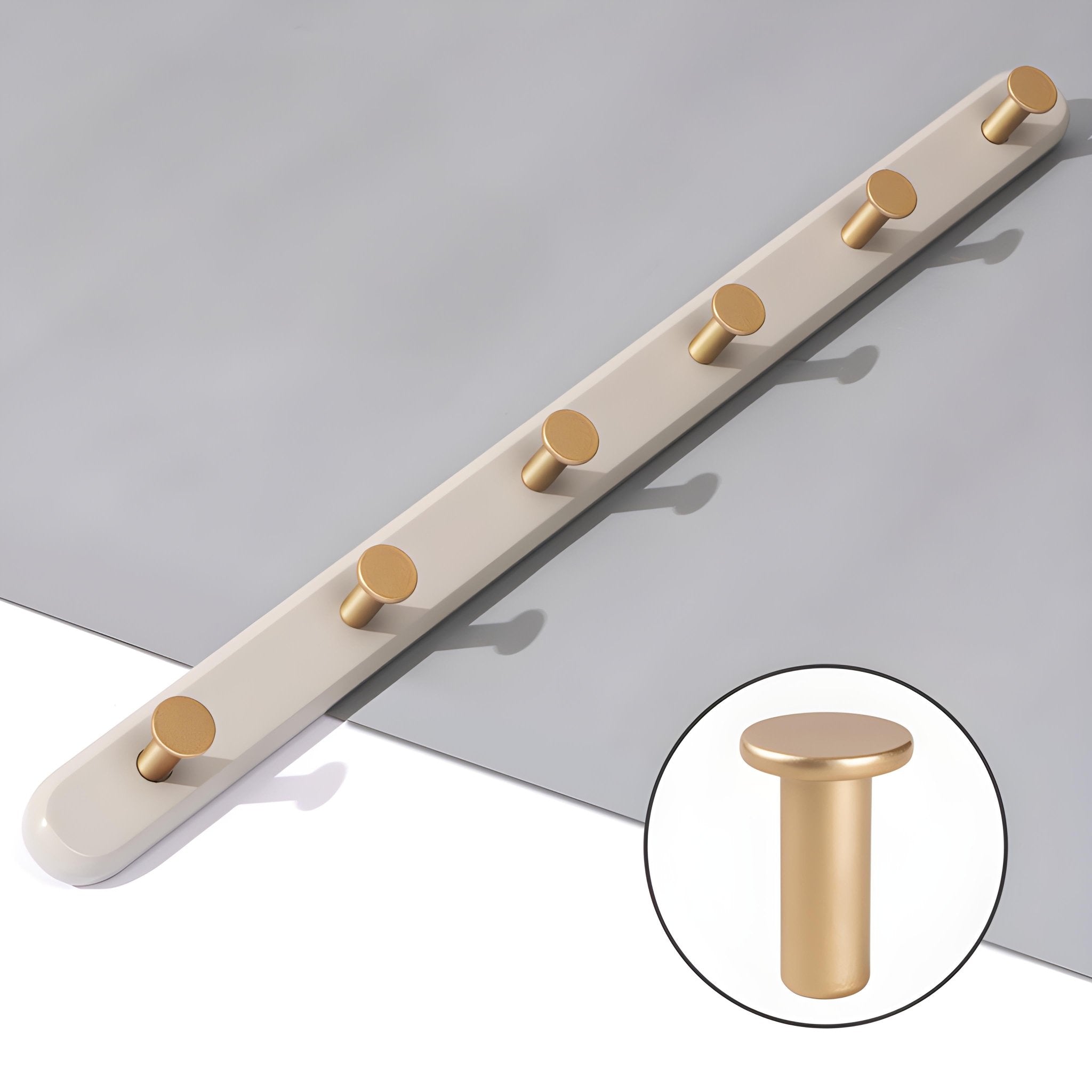 Bevvy – Vintage Wandregal mit Haken für stilvolle Aufbewahrung - Givera DE