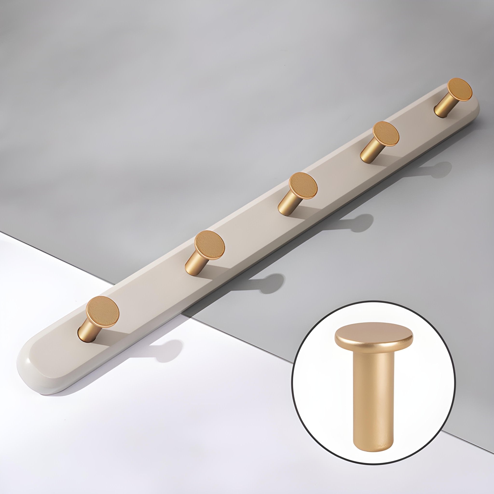 Bevvy – Vintage Wandregal mit Haken für stilvolle Aufbewahrung - Givera DE