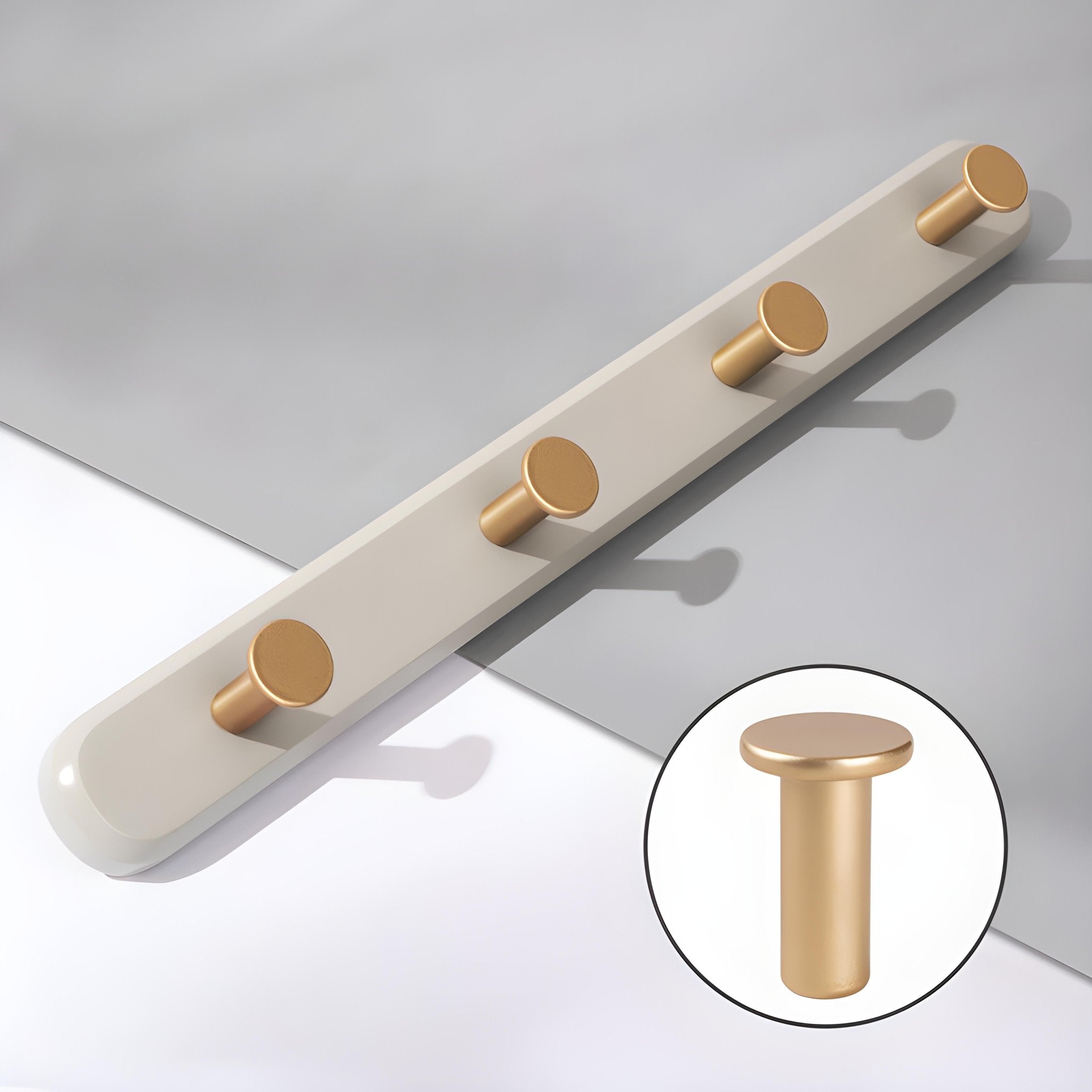 Bevvy – Vintage Wandregal mit Haken für stilvolle Aufbewahrung - Givera DE