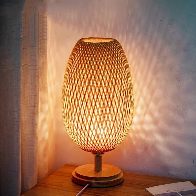 Brillio - Vintage Tischlampe aus Bambus - Givera DE