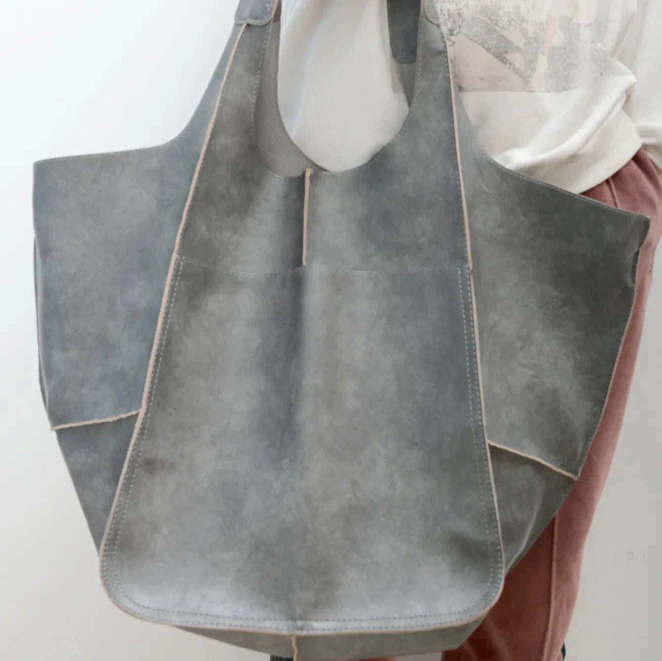 BucketLux - Vintage Leder - Bucketbag mit Reißverschluss - Givera DE