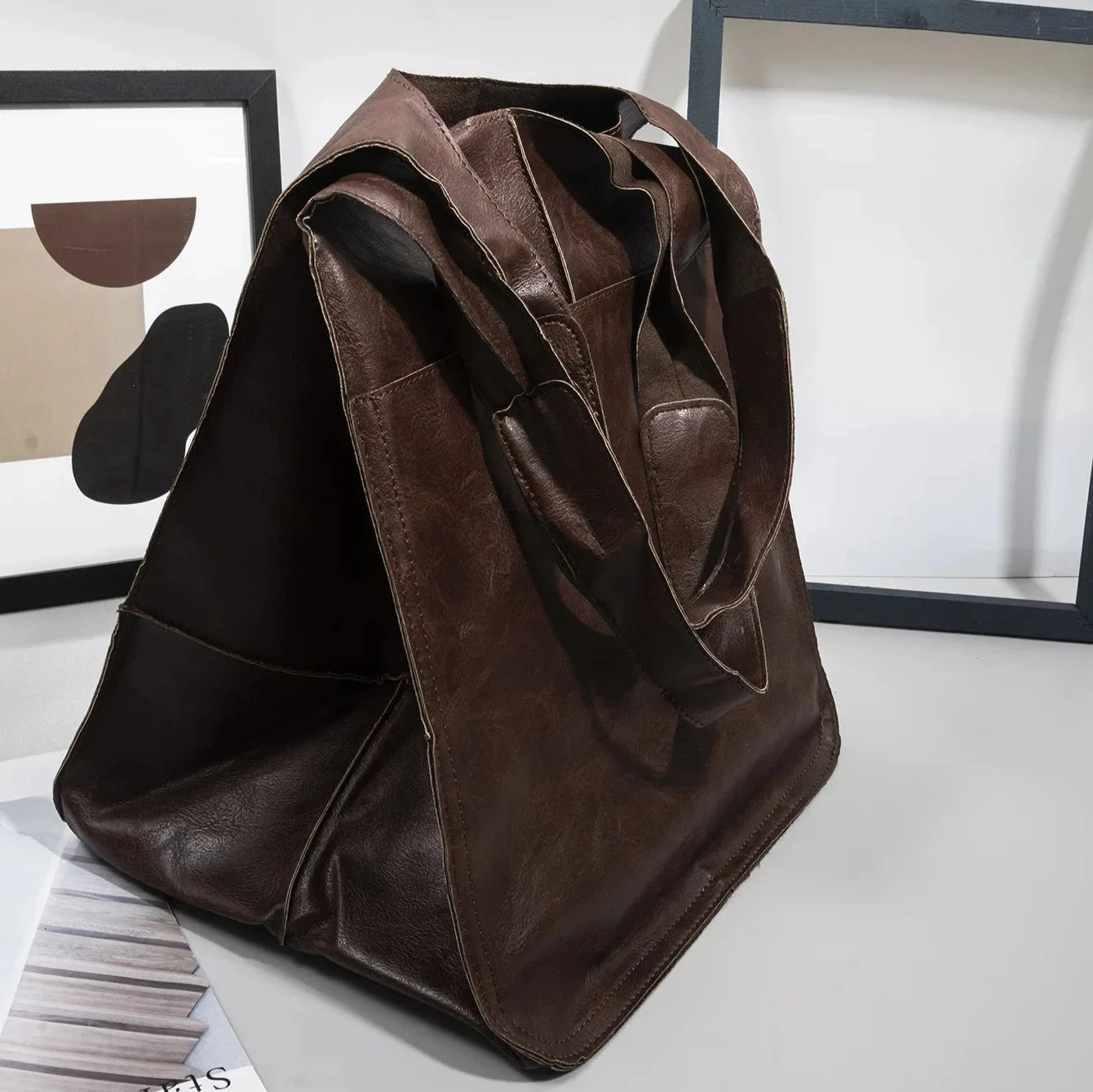 BucketLux - Vintage Leder - Bucketbag mit Reißverschluss - Givera DE