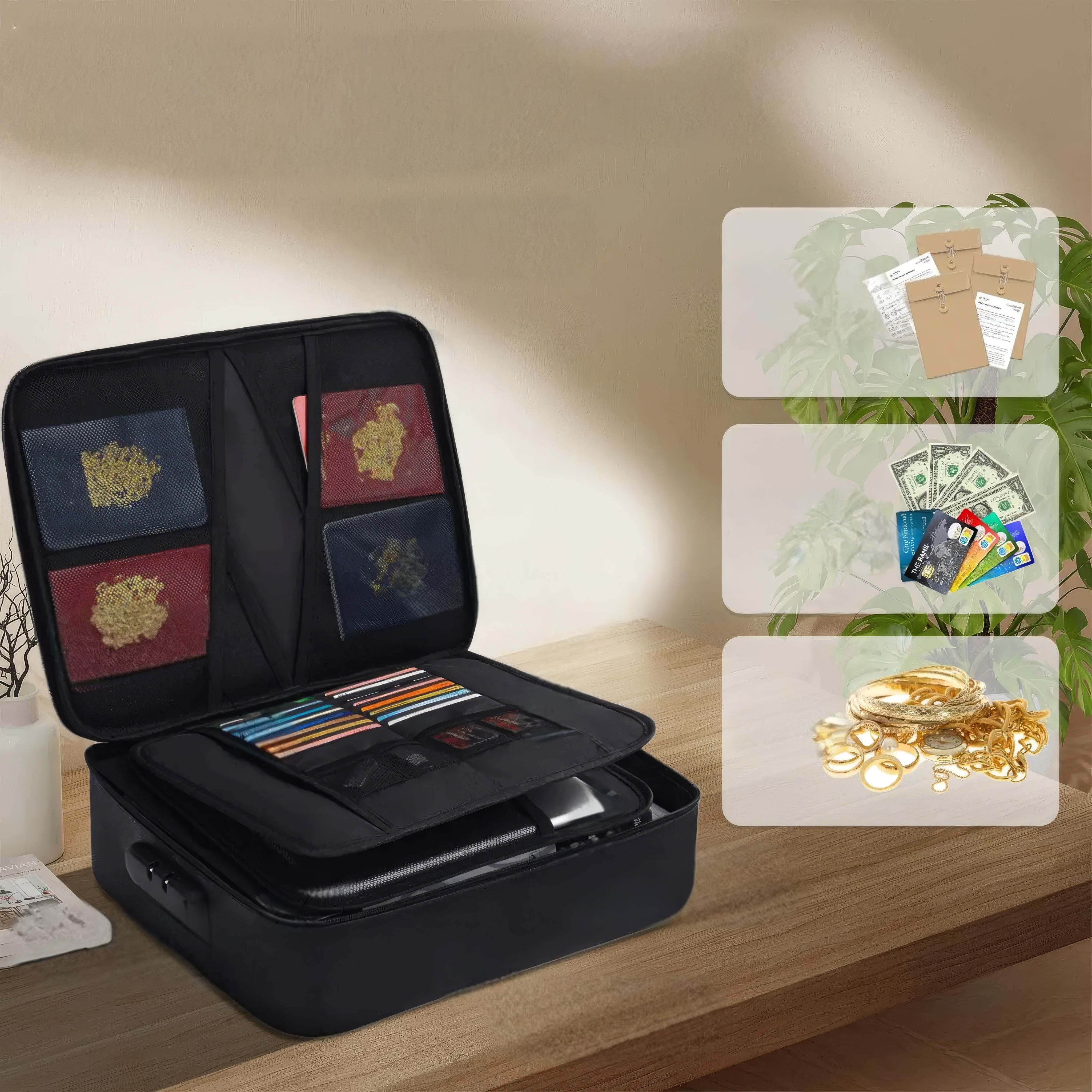 Firesafe – Vielseitige Dokumententasche A4 Feuer- und Wasserschutz