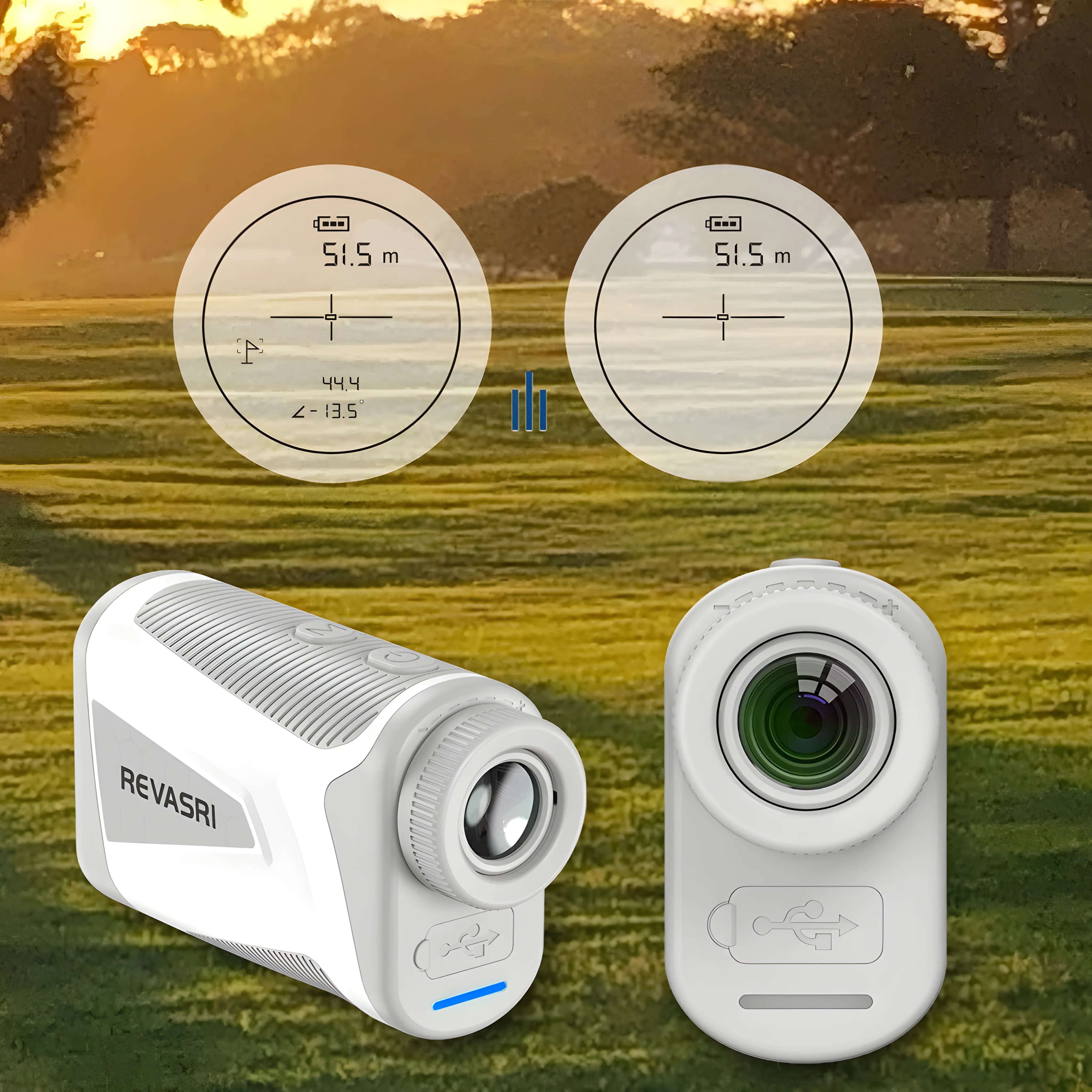 Zuevo - Präziser Golf-Laser-Entfernungsmesser mit Steigung und Vibration