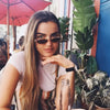 Calore - Vintage Modische Ovale Sonnenbrille mit UV375 Schutz (1 + 1 GRATIS) - Givera DE