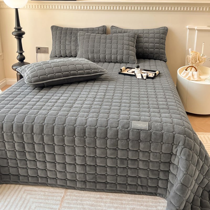 CozySquare - Flauschige Decke mit moderner Textur