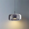 Crestal - Retro Pendelleuchte mit Metallakzenten und Getöntem Glas für Stilvolle Innenräume - Givera DE
