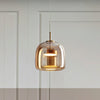 Crestal - Retro Pendelleuchte mit Metallakzenten und Getöntem Glas für Stilvolle Innenräume - Givera DE