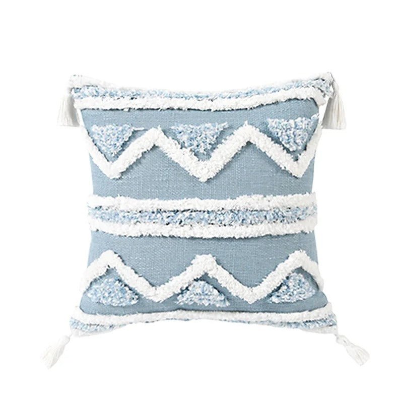 Cuca - Boho Kissenbezug mit strukturiertem Diamantmuster - Givera DE