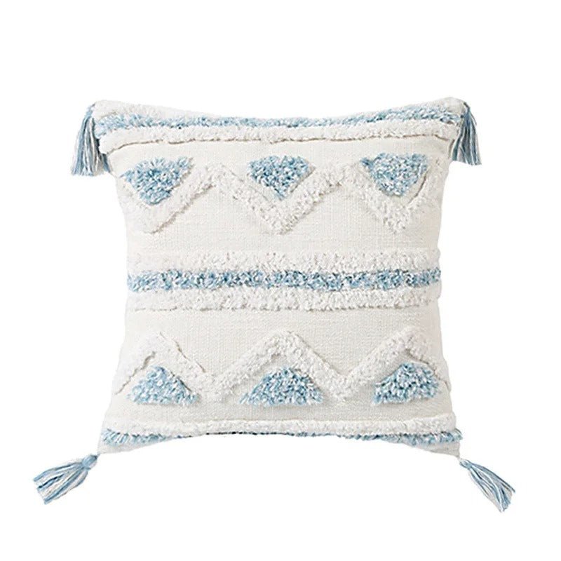 Cuca - Boho Kissenbezug mit strukturiertem Diamantmuster - Givera DE