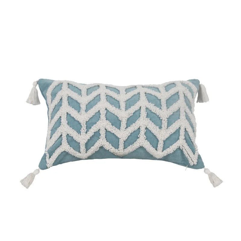 Cuca - Boho Kissenbezug mit strukturiertem Diamantmuster - Givera DE