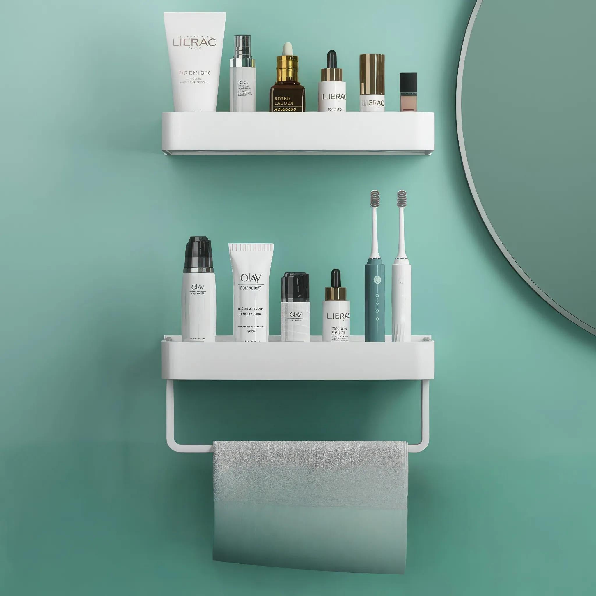 Givera Duschregal Ohne Bohren - Robuste Duschablage Mit Selbstklebendem Design