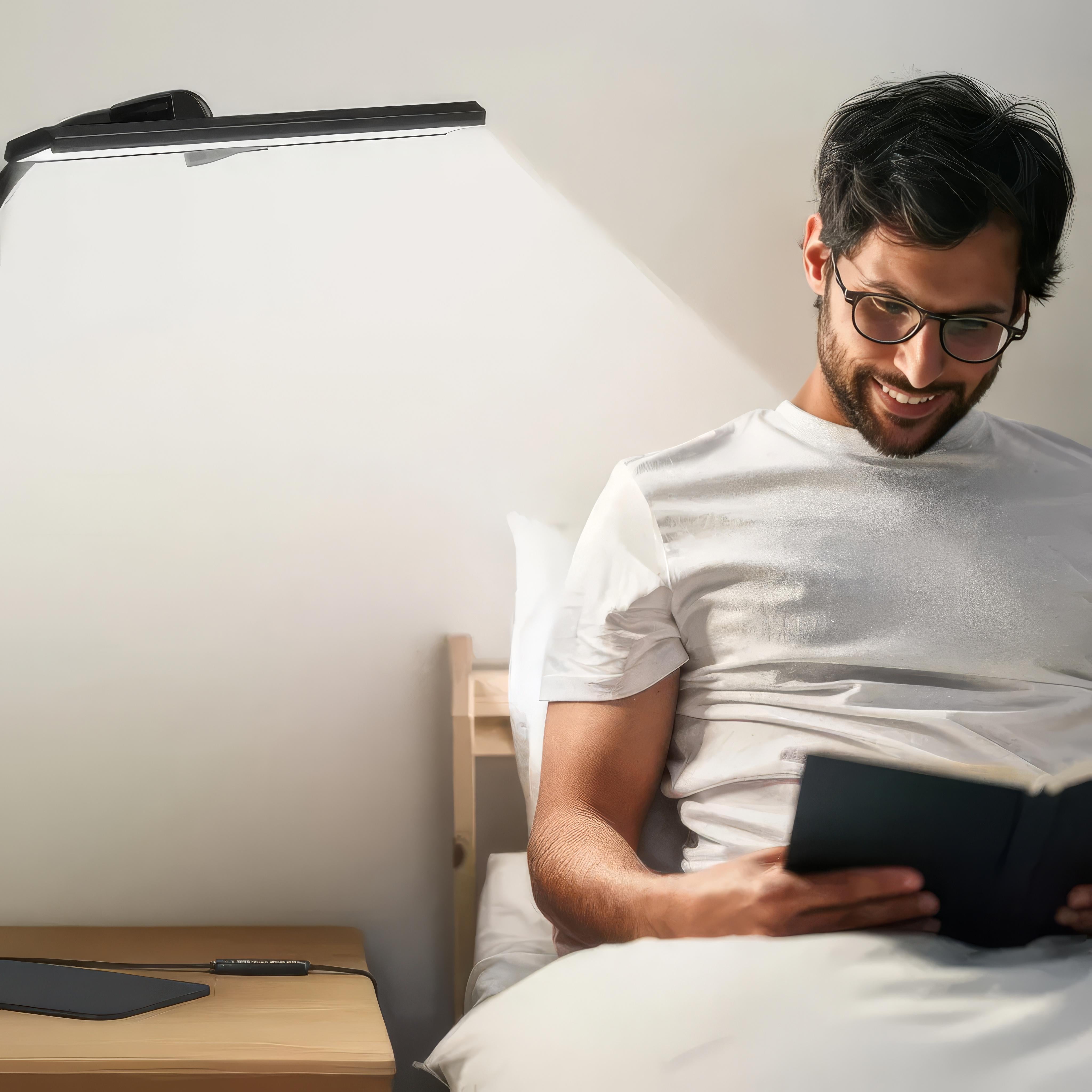 Zenithis - Moderne Schwarze LED-Schreibtischlampe mit Flexiblem Hals und Dimmbarem Licht