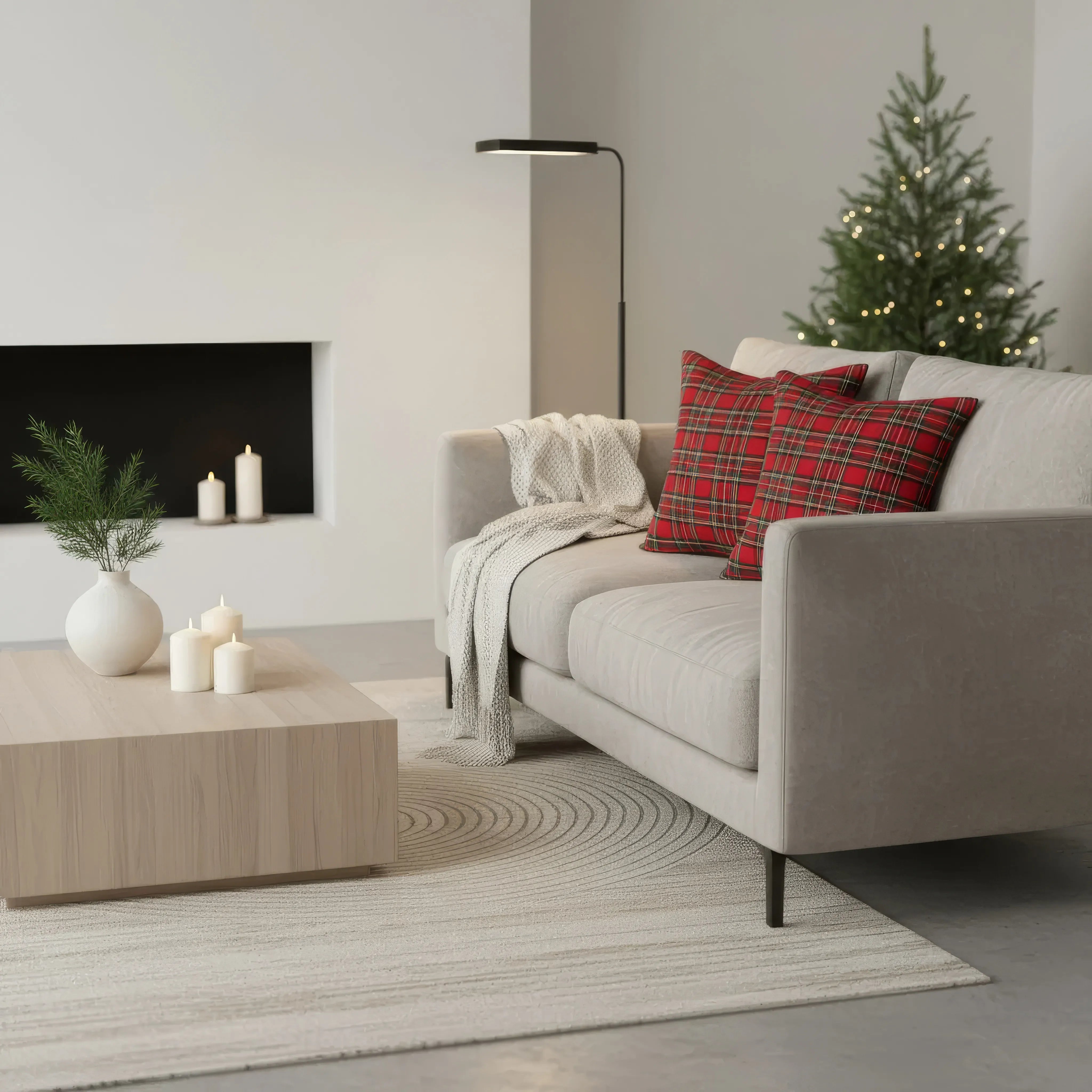 Kira – Weihnachtsliebhaber Kissenbezüge klassisches Karomuster