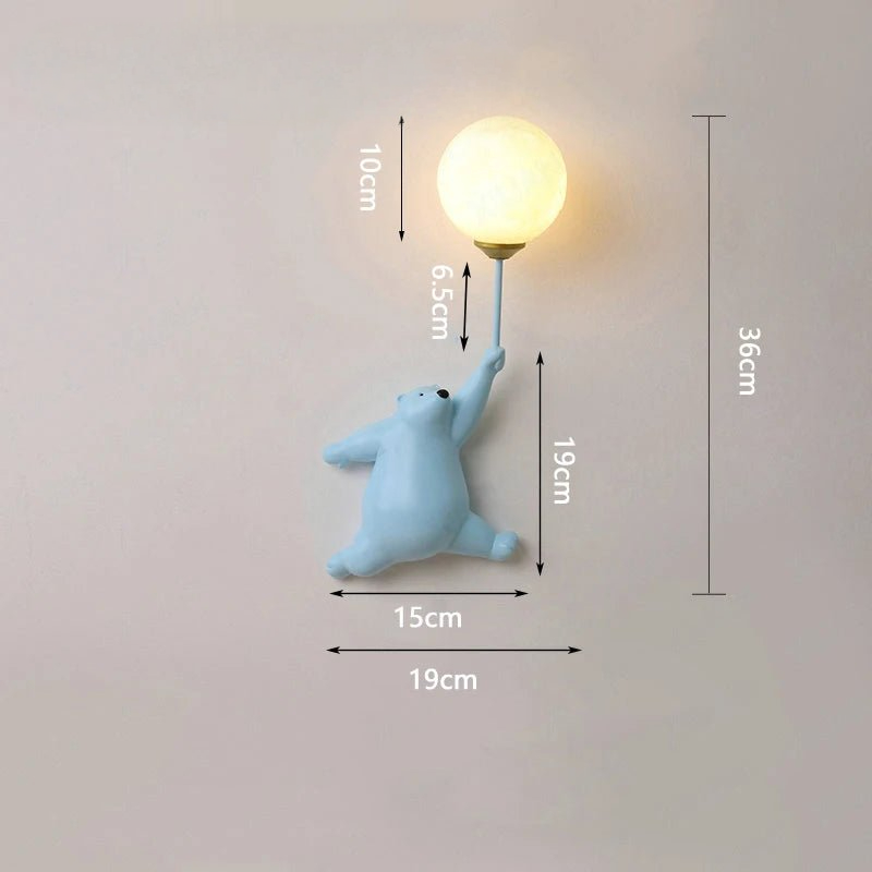 BearGlow - Creatieve Wandlamp voor Kinderkamer