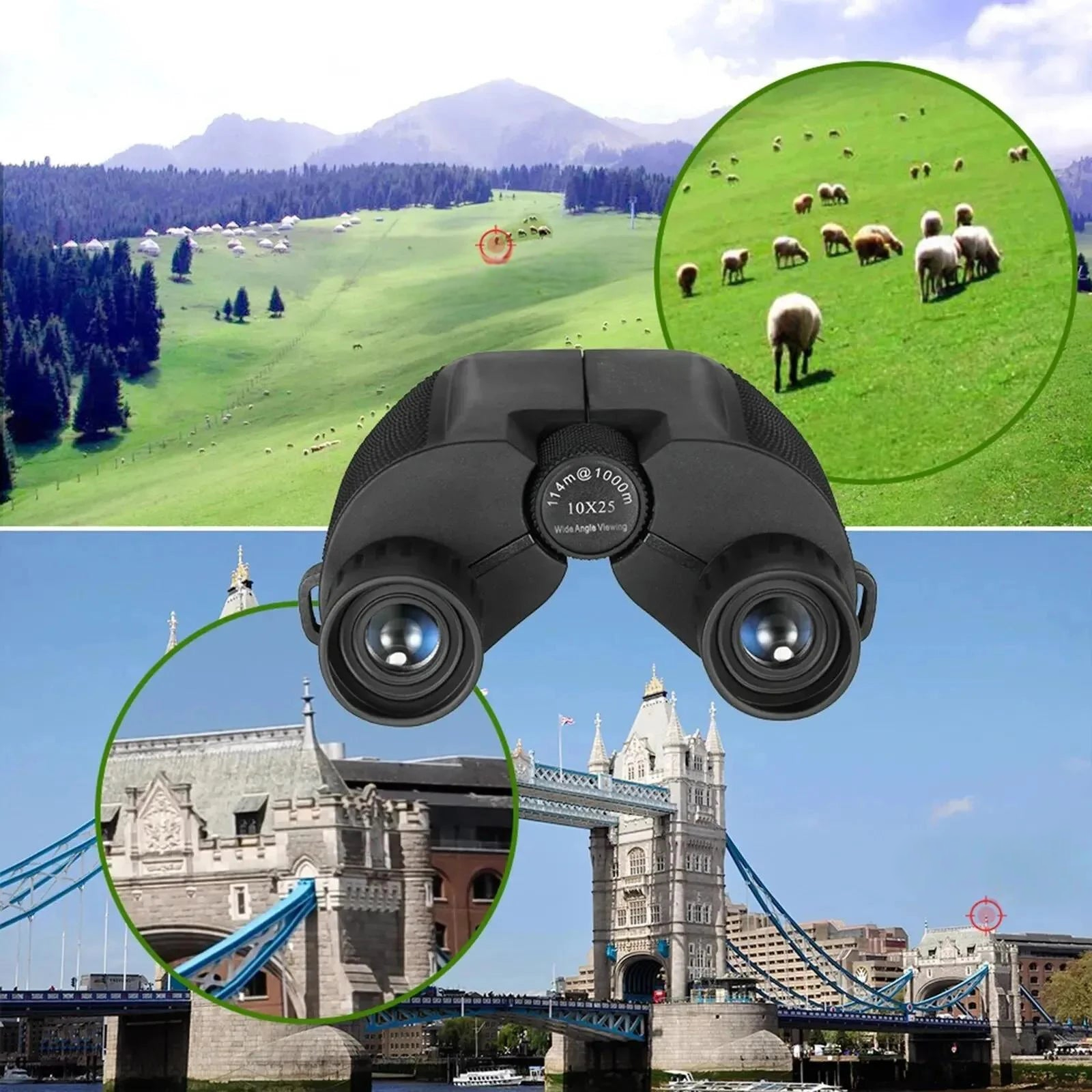 Ferro – Outdoor-Enthusiasten Fernglas – Kompakt und 10-fach Vergrößert für Klare Naturansichten