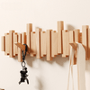 EcoCraft - Handgefertigtes Holzrack mit 4 - 6 Haken - Givera DE