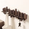 EcoCraft - Handgefertigtes Holzrack mit 4 - 6 Haken - Givera DE