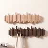 EcoCraft - Handgefertigtes Holzrack mit 4 - 6 Haken - Givera DE