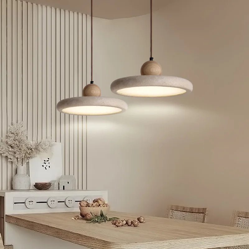 Edel - Elegante Travertin - Pendelleuchte mit LED als Hängelampe - Givera DE