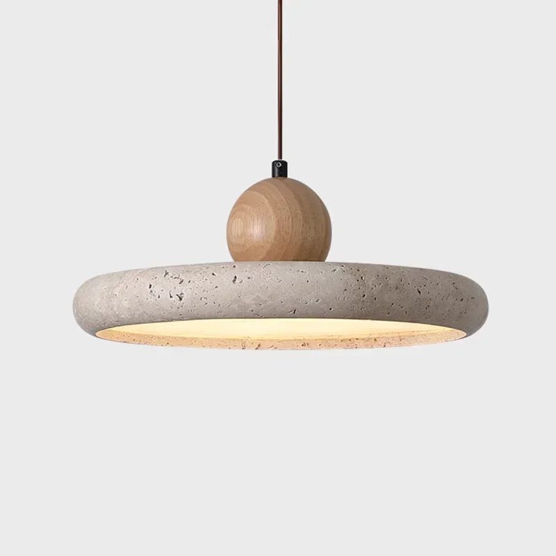 Edel - Elegante Travertin - Pendelleuchte mit LED als Hängelampe - Givera DE