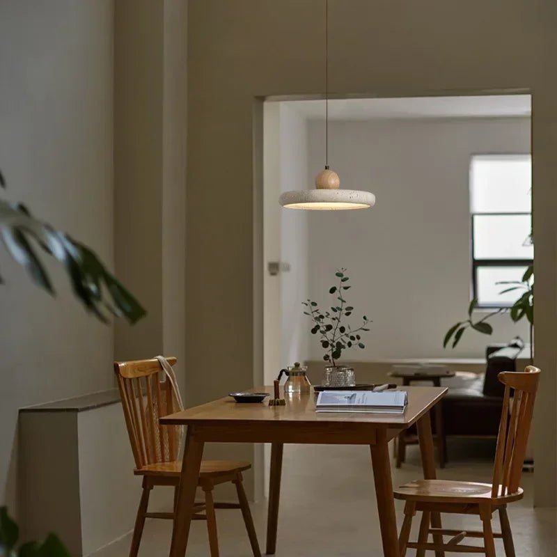 Edel - Elegante Travertin - Pendelleuchte mit LED als Hängelampe - Givera DE